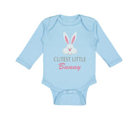 Long Sleeve Bodysuit Baby Cutest Little Bunny Easter Boy & Girl Clothes Cotton - Cute Rascals