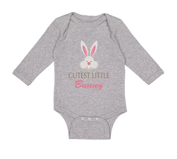 Long Sleeve Bodysuit Baby Cutest Little Bunny Easter Boy & Girl Clothes Cotton