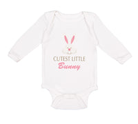 Long Sleeve Bodysuit Baby Cutest Little Bunny Easter Boy & Girl Clothes Cotton - Cute Rascals