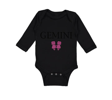 Long Sleeve Bodysuit Baby Gemini Zodiac Boy & Girl Clothes Cotton