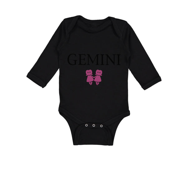 Long Sleeve Bodysuit Baby Gemini Zodiac Boy & Girl Clothes Cotton - Cute Rascals