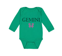 Long Sleeve Bodysuit Baby Gemini Zodiac Boy & Girl Clothes Cotton - Cute Rascals