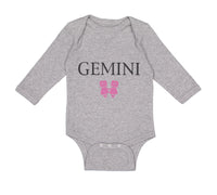 Long Sleeve Bodysuit Baby Gemini Zodiac Boy & Girl Clothes Cotton - Cute Rascals