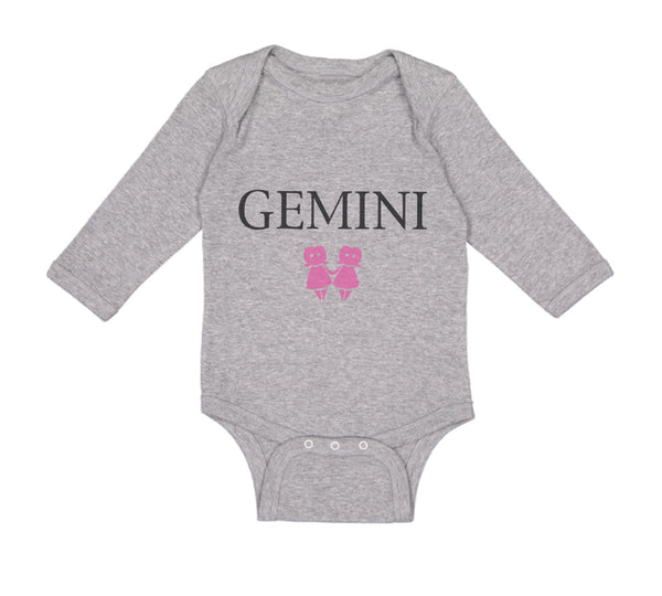 Long Sleeve Bodysuit Baby Gemini Zodiac Boy & Girl Clothes Cotton - Cute Rascals