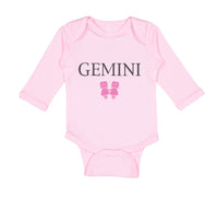 Long Sleeve Bodysuit Baby Gemini Zodiac Boy & Girl Clothes Cotton - Cute Rascals