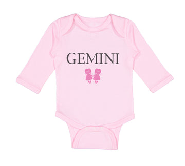 Long Sleeve Bodysuit Baby Gemini Zodiac Boy & Girl Clothes Cotton