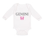 Long Sleeve Bodysuit Baby Gemini Zodiac Boy & Girl Clothes Cotton - Cute Rascals