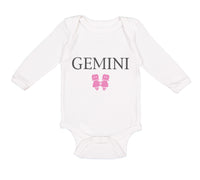 Long Sleeve Bodysuit Baby Gemini Zodiac Boy & Girl Clothes Cotton - Cute Rascals