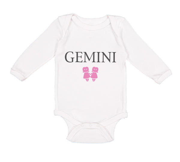 Long Sleeve Bodysuit Baby Gemini Zodiac Boy & Girl Clothes Cotton - Cute Rascals