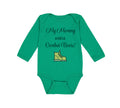Long Sleeve Bodysuit Baby My Mommy Wears Combat Boots! Mom Mothers Day Cotton