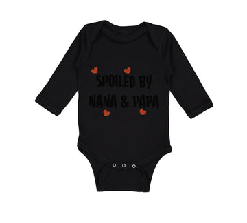 Long Sleeve Bodysuit Baby Spoiled by Nana & Papa Grandparents Boy & Girl Clothes