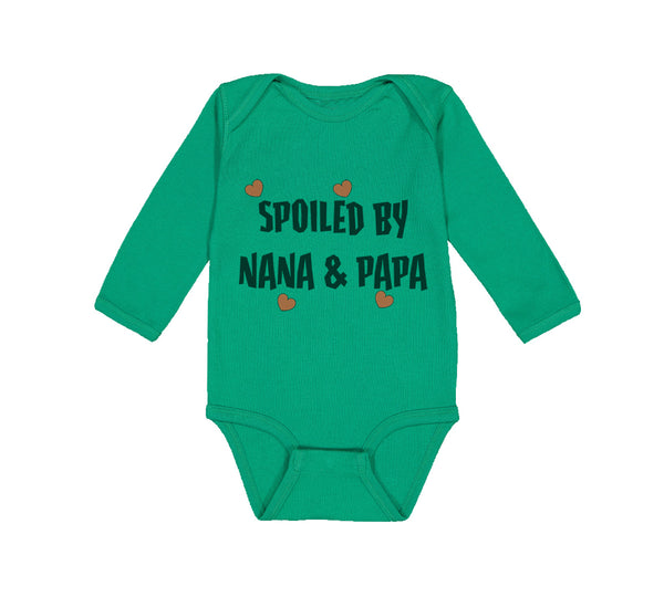 Long Sleeve Bodysuit Baby Spoiled by Nana & Papa Grandparents Boy & Girl Clothes