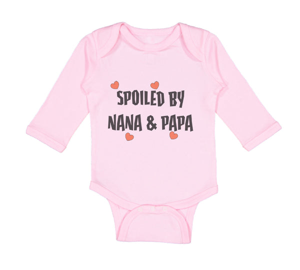 Long Sleeve Bodysuit Baby Spoiled by Nana & Papa Grandparents Boy & Girl Clothes