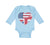 Long Sleeve Bodysuit Baby American British Heart Flag Boy & Girl Clothes Cotton - Cute Rascals