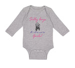 Long Sleeve Bodysuit Baby Silly Boys Dirt Bikes Are for Girls! Funny Humor