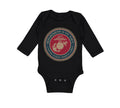 Long Sleeve Bodysuit Baby Department Navy Us Marine Corp Boy & Girl Clothes