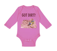 Long Sleeve Bodysuit Baby Got Dirt Dirk Bike Biking Sport Boy & Girl Clothes - Cute Rascals