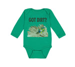 Long Sleeve Bodysuit Baby Got Dirt Dirk Bike Biking Sport Boy & Girl Clothes - Cute Rascals