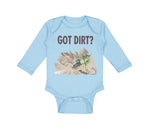 Long Sleeve Bodysuit Baby Got Dirt Dirk Bike Biking Sport Boy & Girl Clothes - Cute Rascals