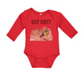 Long Sleeve Bodysuit Baby Got Dirt Dirk Bike Biking Sport Boy & Girl Clothes