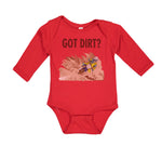 Long Sleeve Bodysuit Baby Got Dirt Dirk Bike Biking Sport Boy & Girl Clothes - Cute Rascals