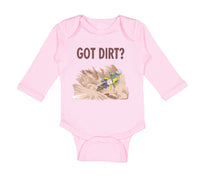 Long Sleeve Bodysuit Baby Got Dirt Dirk Bike Biking Sport Boy & Girl Clothes - Cute Rascals