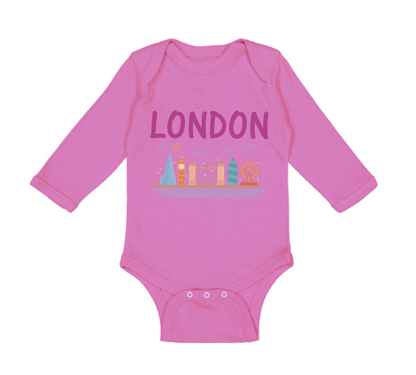 Long Sleeve Bodysuit Baby London Boy & Girl Clothes Cotton