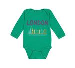 Long Sleeve Bodysuit Baby London Boy & Girl Clothes Cotton