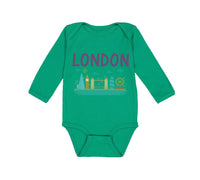 Long Sleeve Bodysuit Baby London Boy & Girl Clothes Cotton