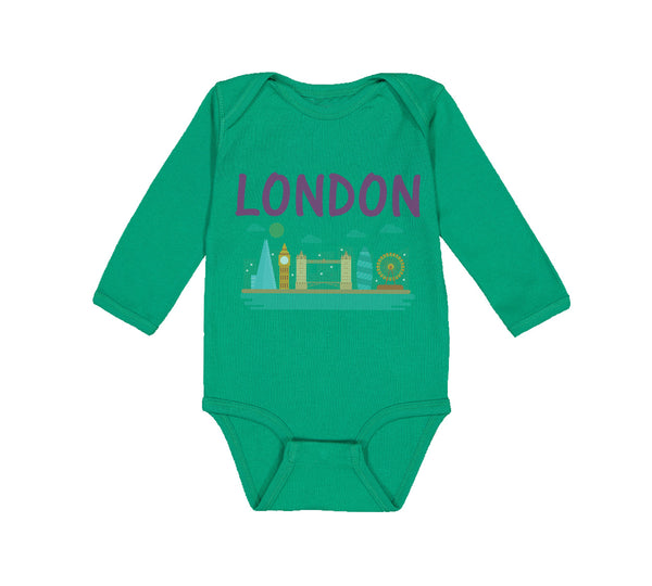 Long Sleeve Bodysuit Baby London Boy & Girl Clothes Cotton