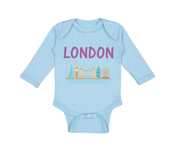 Long Sleeve Bodysuit Baby London Boy & Girl Clothes Cotton