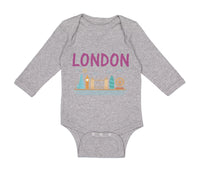 Long Sleeve Bodysuit Baby London Boy & Girl Clothes Cotton