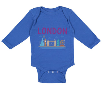 Long Sleeve Bodysuit Baby London Boy & Girl Clothes Cotton