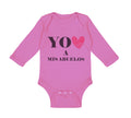 Long Sleeve Bodysuit Baby You Heart A Mis Abuelos Funny Humor Boy & Girl Clothes