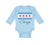 Long Sleeve Bodysuit Baby Chicago Flag Star Valentines Love Boy & Girl Clothes - Cute Rascals