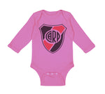 Long Sleeve Bodysuit Baby Escudo River Plate Carp Funny Humor Boy & Girl Clothes - Cute Rascals