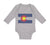 Long Sleeve Bodysuit Baby Colorado Flag Map Boy & Girl Clothes Cotton - Cute Rascals