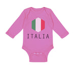 Long Sleeve Bodysuit Baby Italian Italy Soccer Boy & Girl Clothes Cotton