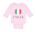 Long Sleeve Bodysuit Baby Italian Italy Soccer Boy & Girl Clothes Cotton
