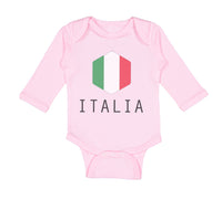 Long Sleeve Bodysuit Baby Italian Italy Soccer Boy & Girl Clothes Cotton
