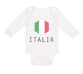 Long Sleeve Bodysuit Baby Italian Italy Soccer Boy & Girl Clothes Cotton