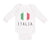 Long Sleeve Bodysuit Baby Italian Italy Soccer Boy & Girl Clothes Cotton