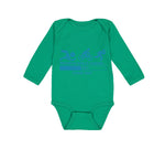 Long Sleeve Bodysuit Baby Triathlon Skills Loading Please Wait Funny Humor