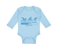 Long Sleeve Bodysuit Baby Triathlon Skills Loading Please Wait Funny Humor