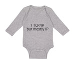 Long Sleeve Bodysuit Baby I Tcp Ip Geek Funny Nerd Geek Boy & Girl Clothes