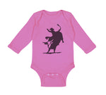 Long Sleeve Bodysuit Baby Rodeo Cowboy Bull Riding Boy & Girl Clothes Cotton