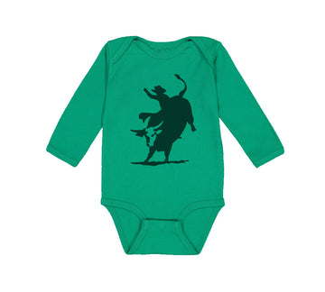 Long Sleeve Bodysuit Baby Rodeo Cowboy Bull Riding Boy & Girl Clothes Cotton