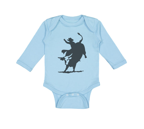 Long Sleeve Bodysuit Baby Rodeo Cowboy Bull Riding Boy & Girl Clothes Cotton