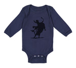 Long Sleeve Bodysuit Baby Rodeo Cowboy Bull Riding Boy & Girl Clothes Cotton