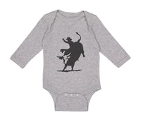 Long Sleeve Bodysuit Baby Rodeo Cowboy Bull Riding Boy & Girl Clothes Cotton